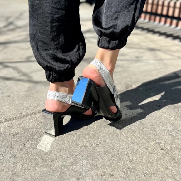 4CCCCees Mirror Verra Heel in Black - Picture 2 of 3